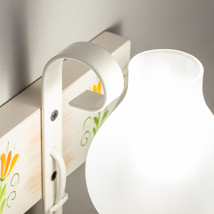 Brilagi - Vägglampa QUEEN 1xE14/40W/230V bok/grädde