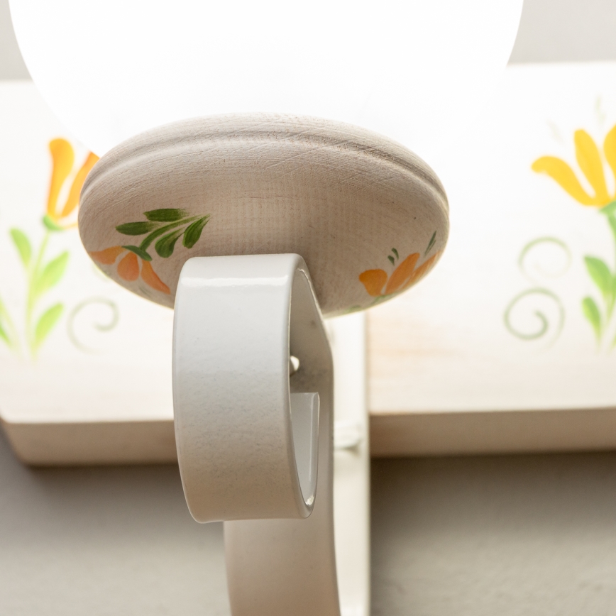 Brilagi - Vägglampa QUEEN 1xE14/40W/230V bok/grädde