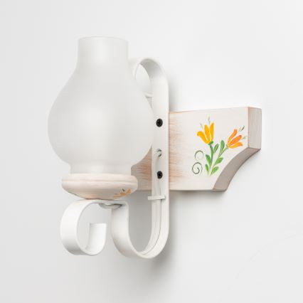 Brilagi - Vägglampa QUEEN 1xE14/40W/230V bok/grädde