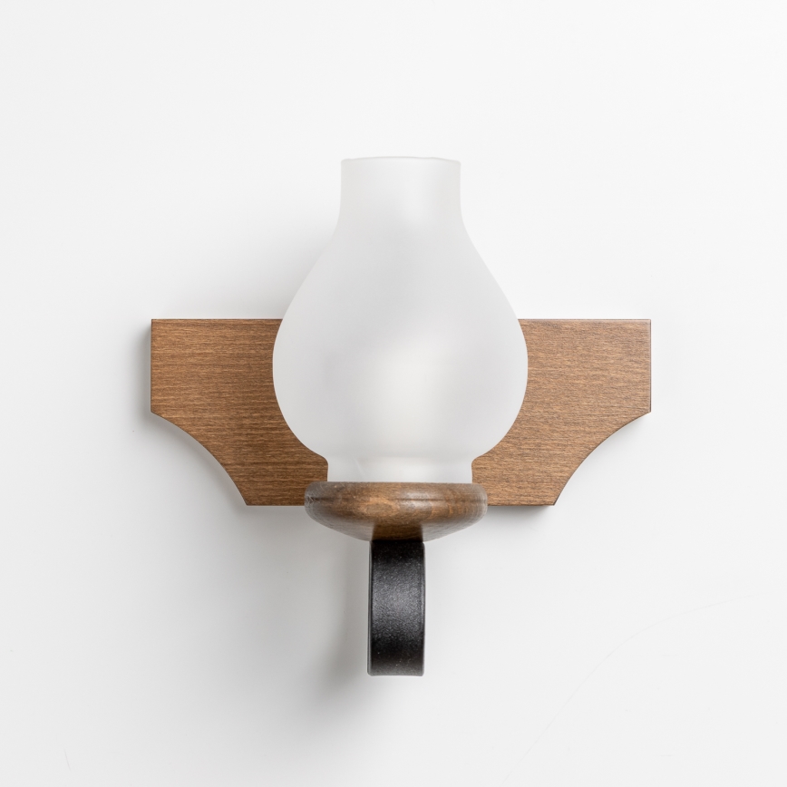 Brilagi - Vägglampa QUEEN 1xE14/40W/230V bok/valnöt