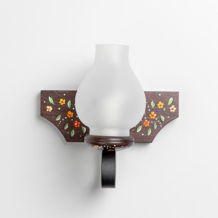 Brilagi - Vägglampa QUEEN 1xE14/40W/230V bok/wenge