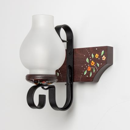 Brilagi - Vägglampa QUEEN 1xE14/40W/230V bok/wenge