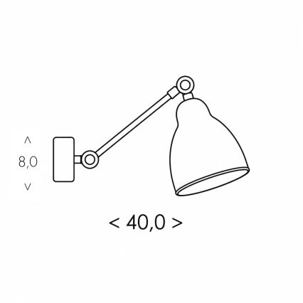 BRILAGI - Vägglampa QUILL 1xE27/40W/230V 40 cm beige