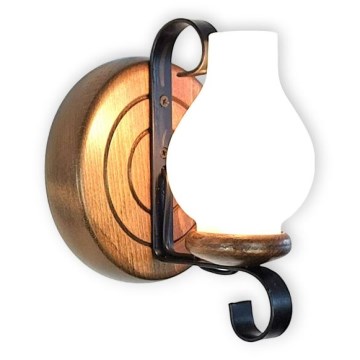 Brilagi - Vägglampa ROATA APLICA 1xE14/40W/230V bok/valnöt