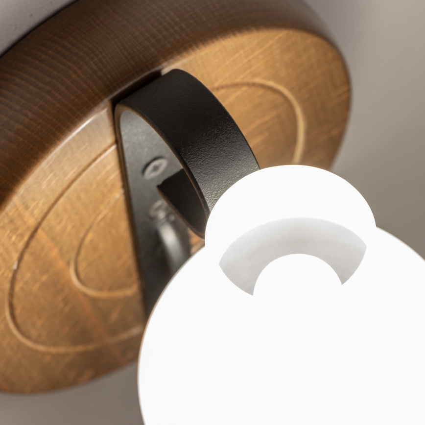 Brilagi - Vägglampa ROATA APLICA 1xE14/40W/230V bok/valnöt