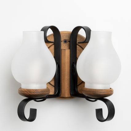 Brilagi - Vägglampa ROATA APLICA 2xE14/40W/230V bok