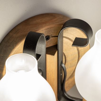 Brilagi - Vägglampa ROATA APLICA 2xE14/40W/230V bok