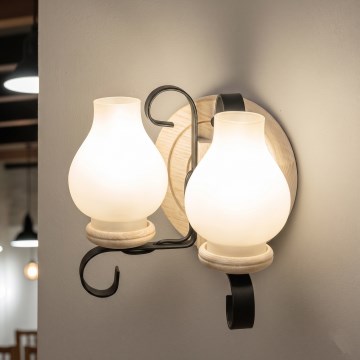 Brilagi - Vägglampa ROATA APLICA 2xE14/40W/230V ek