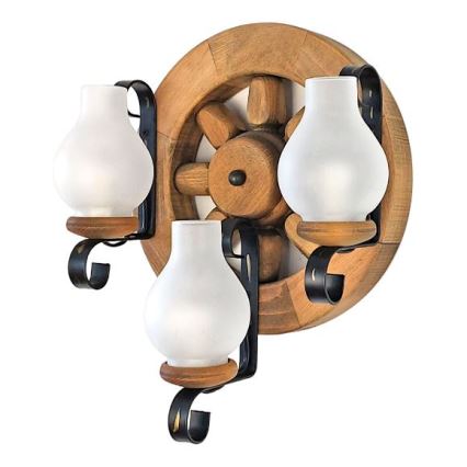 Brilagi - Vägglampa ROATA APLICA 3xE14/40W/230V bok