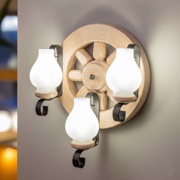 Brilagi - Vägglampa ROATA APLICA 3xE14/40W/230V ek