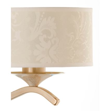 BRILAGI - Vägglampa SAPHIRE 1xE27/15W/230V krämvit/guld/patina