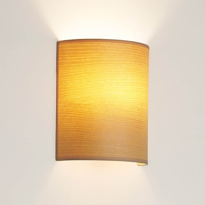 Brilagi - Vägglampa SEMI 1xE27/15W/230V diameter 20 cm beige