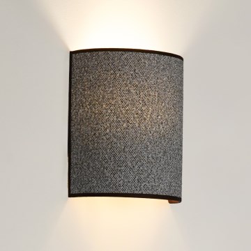 Brilagi - Vägglampa SEMI 1xE27/15W/230V diameter 20 cm grå