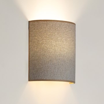 Brilagi - Vägglampa SEMI 1xE27/15W/230V diameter 20 cm ljusgrå