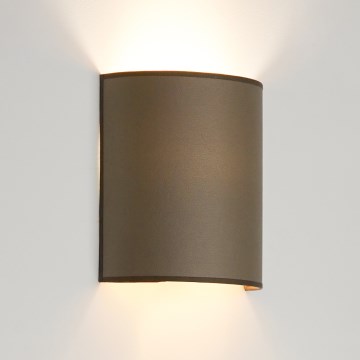 Brilagi - Vägglampa SEMI 1xE27/15W/230V Ø 20 cm brun