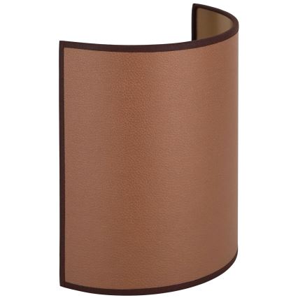 Brilagi - Vägglampa SEMI 1xE27/15W/230V Ø 20 cm brun