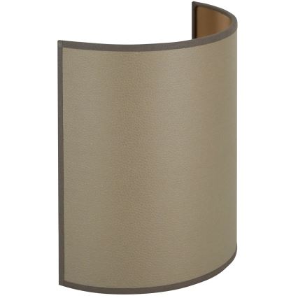 Brilagi - Vägglampa SEMI 1xE27/15W/230V Ø 20 cm brun