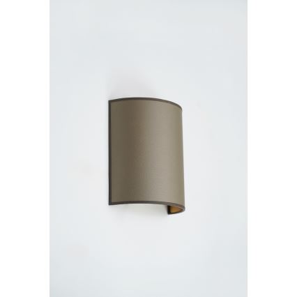 Brilagi - Vägglampa SEMI 1xE27/15W/230V Ø 20 cm brun