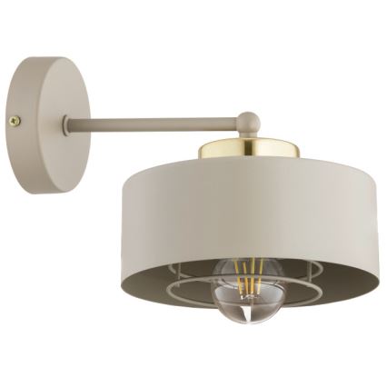 Brilagi - Vägglampa SPRING 1xE27/60W/230V beige/guld