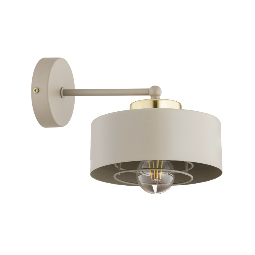 Brilagi - Vägglampa SPRING 1xE27/60W/230V beige/guld