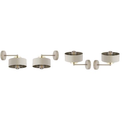Brilagi - Vägglampa SPRING 1xE27/60W/230V beige/guld