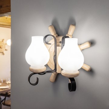 Brilagi - Vägglampa TIMONA 2xE14/40W/230V ek