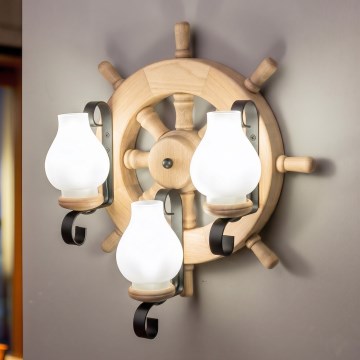 Brilagi - Vägglampa TIMONA 3xE14/40W/230V ek