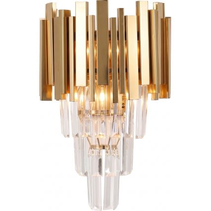 Brilagi - Vägglampa VERVE 2xE14/40W/230V guld