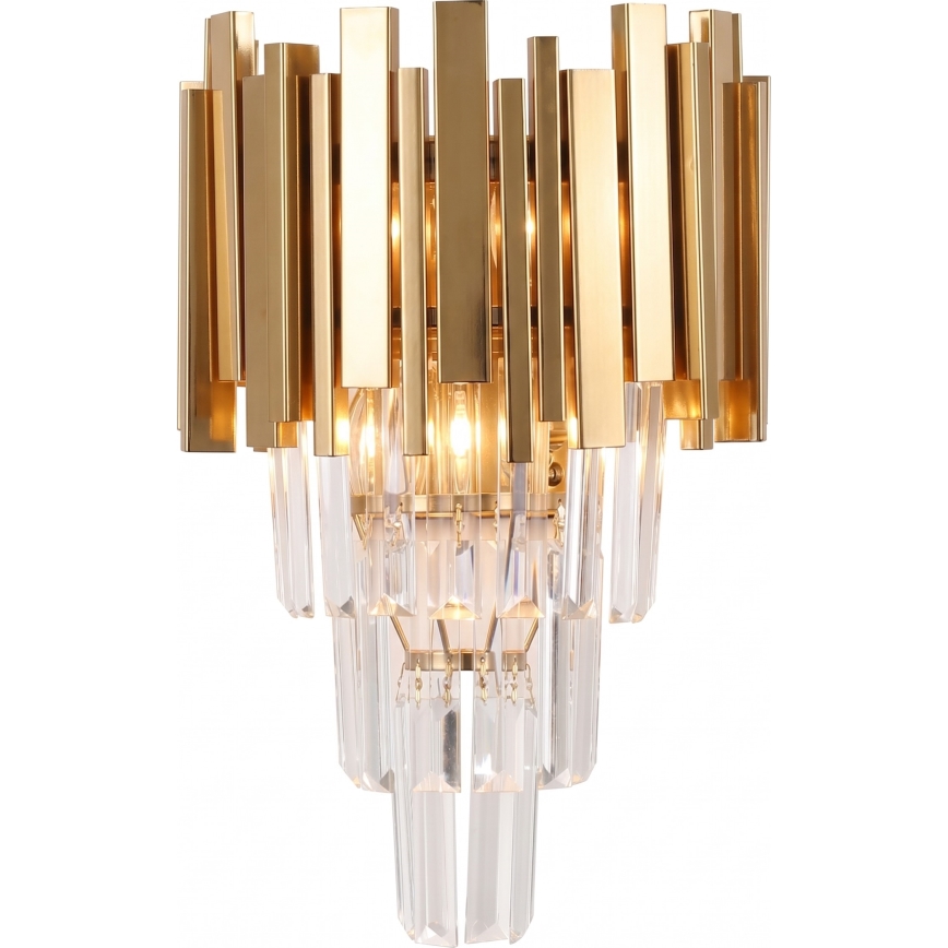 Brilagi - Vägglampa VERVE 2xE14/40W/230V guld