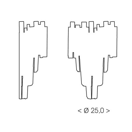 Brilagi - Vägglampa VERVE 2xE14/40W/230V guld