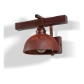 BRILAGI - Vägglampa VIRIONI 1xE27/60W/230V koppar/patina