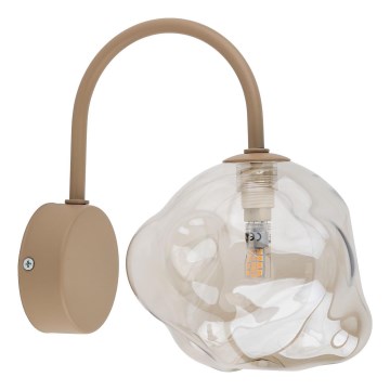 Brilagi - Vägglampa VULCANO 1xG9/8W/230V beige/rökfärgad beige