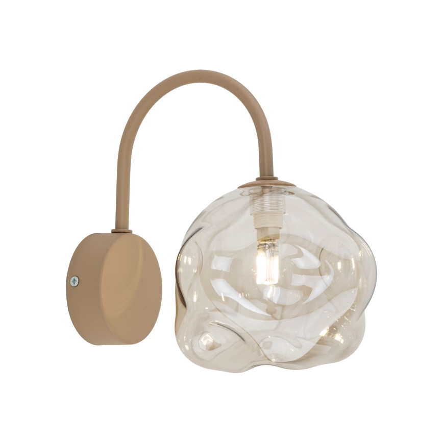 Brilagi - Vägglampa VULCANO 1xG9/8W/230V beige/rökfärgad beige