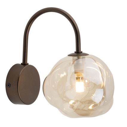 Brilagi - Vägglampa VULCANO 1xG9/8W/230V brun/rökig beige