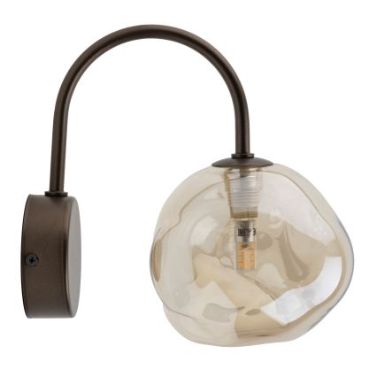 Brilagi - Vägglampa VULCANO 1xG9/8W/230V brun/rökig beige
