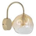 Brilagi - Vägglampa VULCANO 1xG9/8W/230V guld/rökbeige