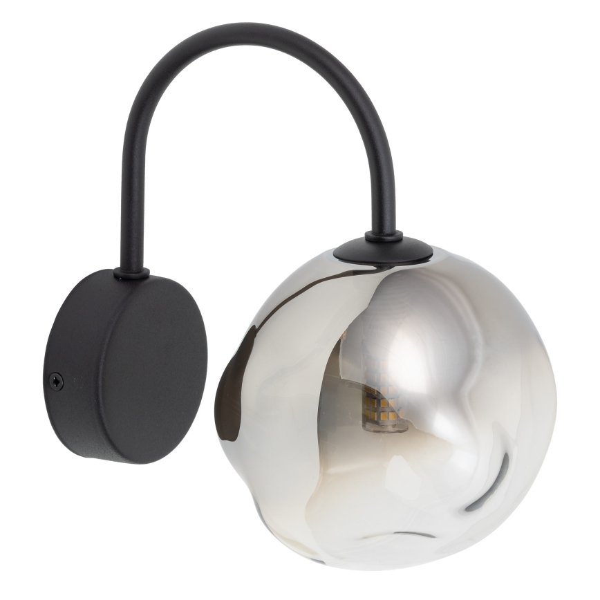 Brilagi - Vägglampa VULCANO 1xG9/8W/230V svart/rökfärgad