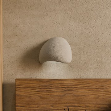 Brilagi - Vägglampa WABI SABI 1xE14/40W/230V grå
