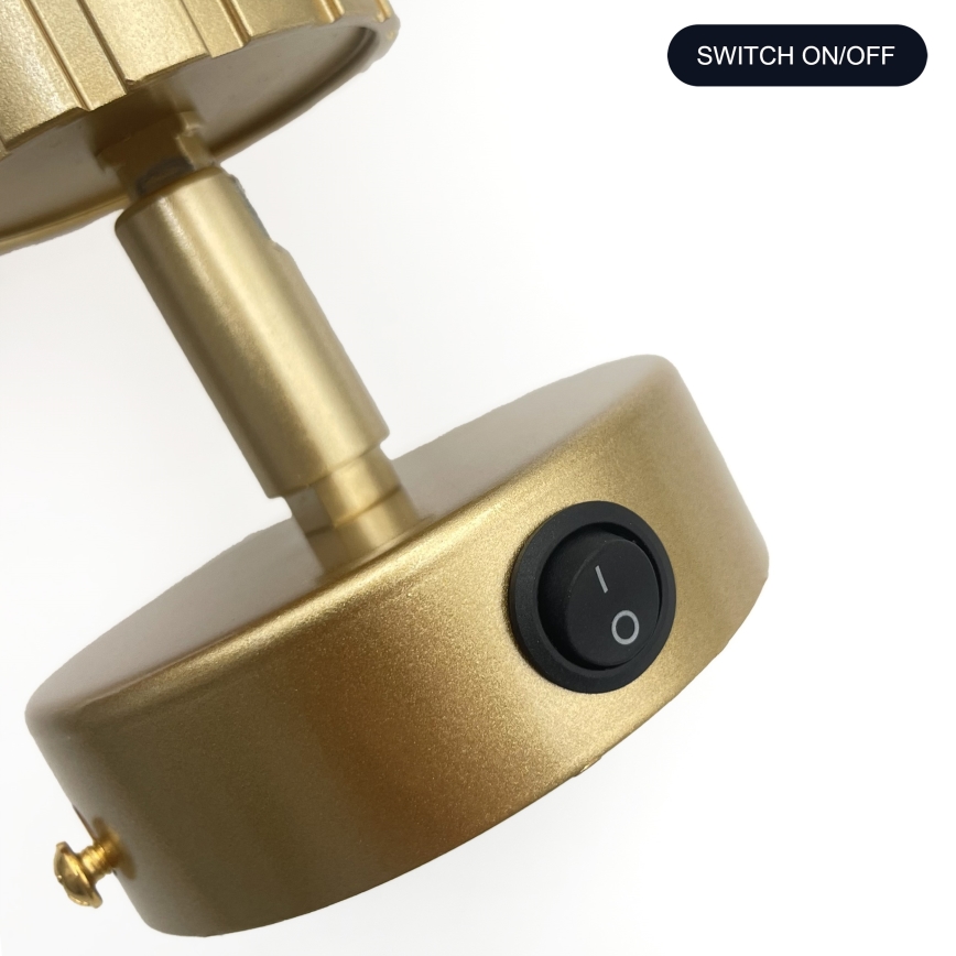 Brilagi - Väggmonterad spotlight CRISPINA 1xGU10/10W/230V, guld