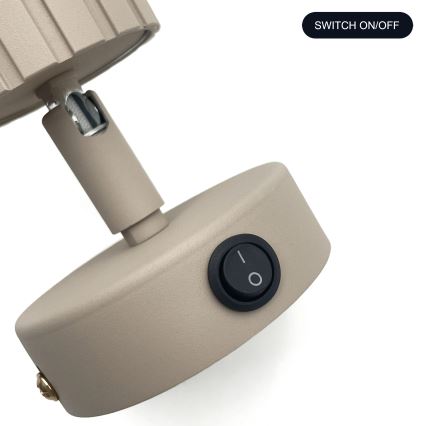 Brilagi - Väggspot CRISPINA 1xGU10/10W/230V beige