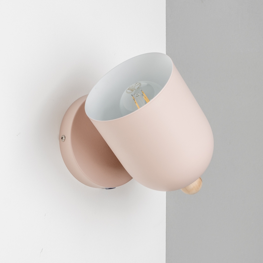 Brilagi - Väggspot GALLION 1xE27/15W/230V rosa