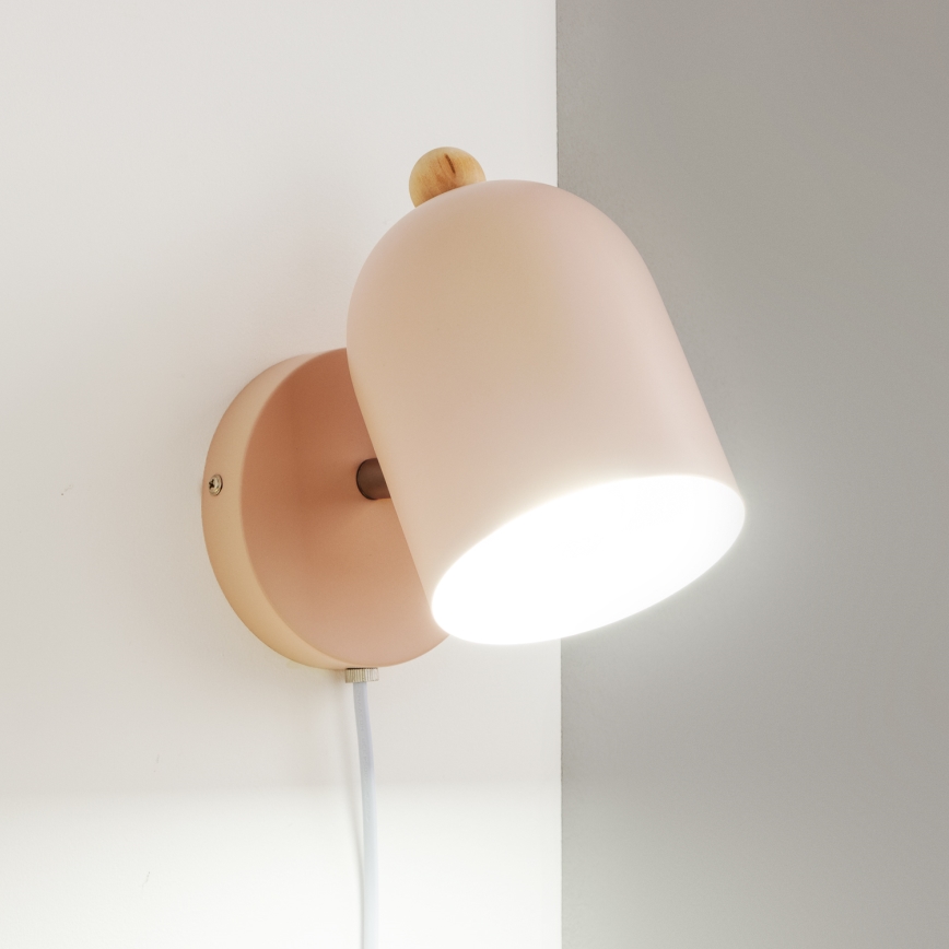 Brilagi - Väggspot GALLION 1xE27/15W/230V rosa