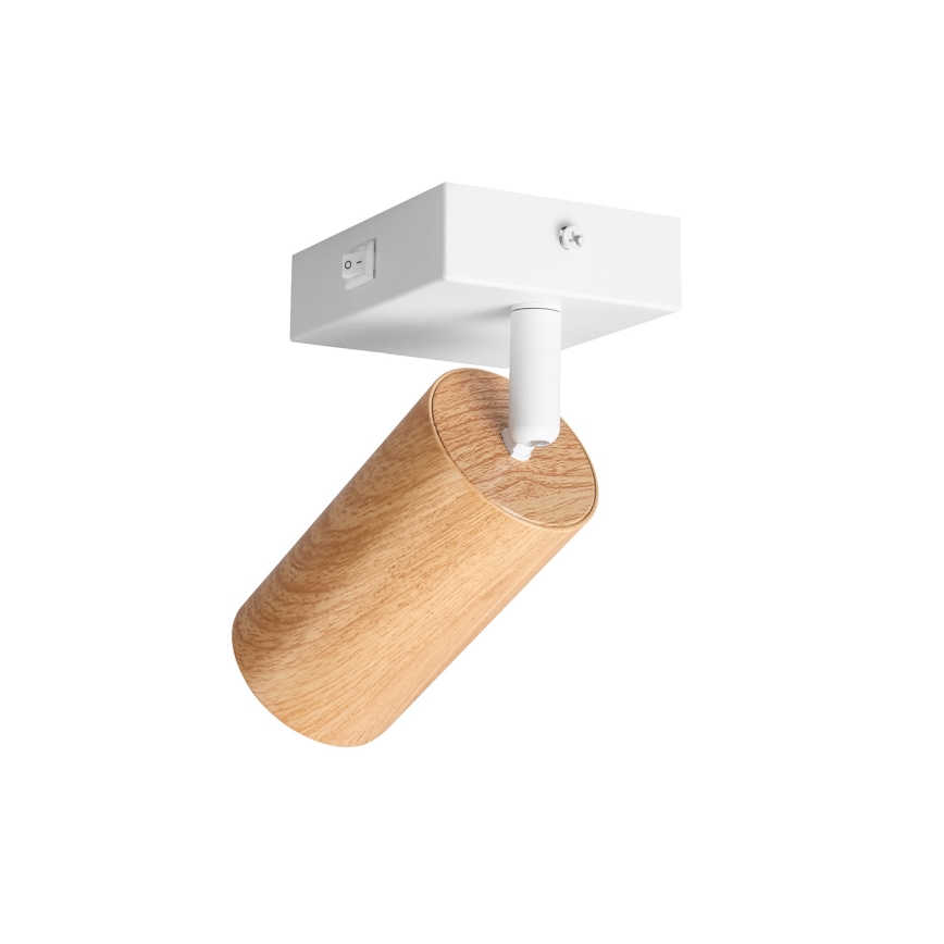 Brilagi - Väggspot med strömbrytare SELE 1xGU10/30W/230V vit/ekdekor