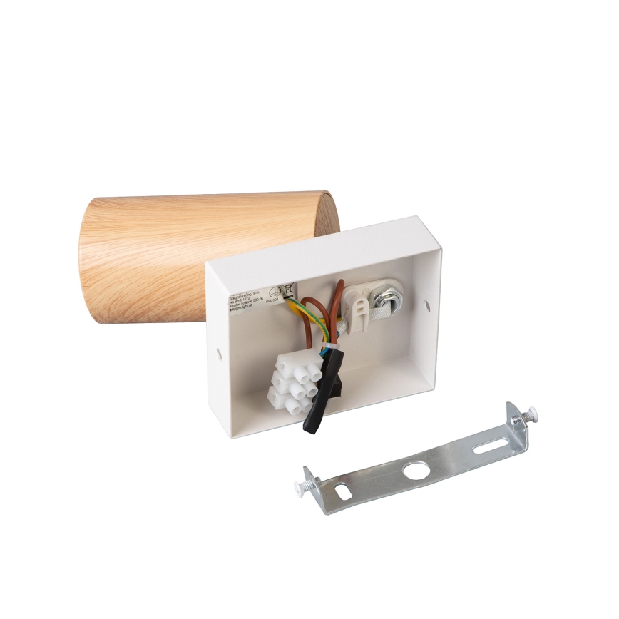 Brilagi - Väggspot med strömbrytare SELE 1xGU10/30W/230V vit/ekdekor