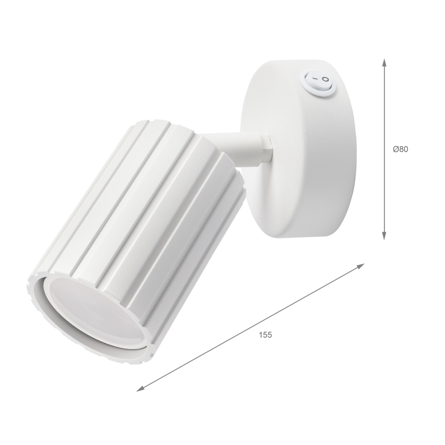 Brilagi - Väggspotlight CRISPINA 1xGU10/10W/230V vit