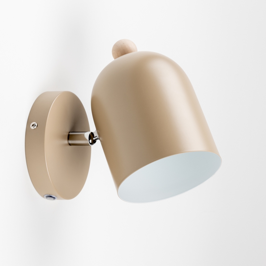 BRILAGI - Väggspotlight GALLION 1xE27/15W/230V beige