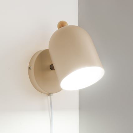 BRILAGI - Väggspotlight GALLION 1xE27/15W/230V beige