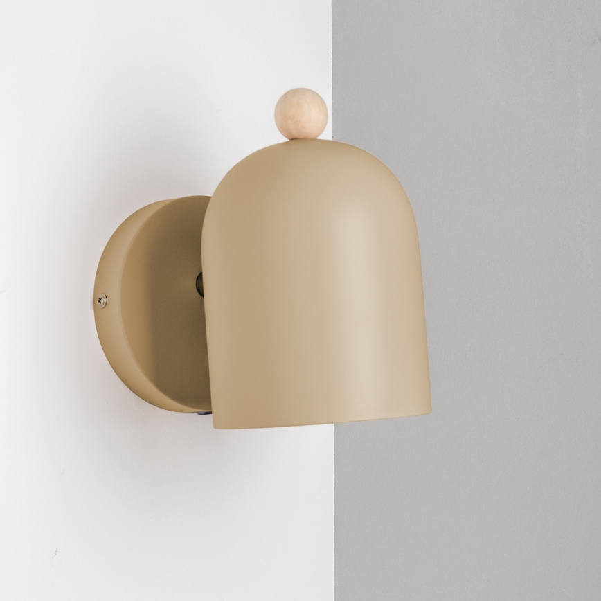 BRILAGI - Väggspotlight GALLION 1xE27/15W/230V beige