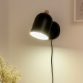 Brilagi - Väggspotlight GALLION 1xE27/15W/230V svart