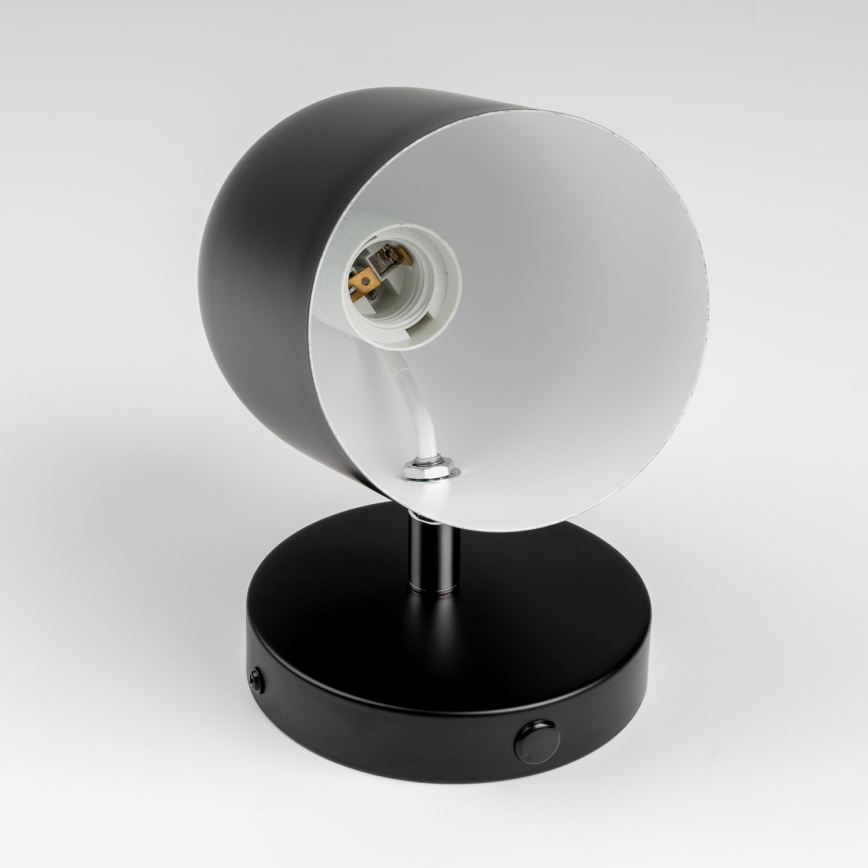 Brilagi - Väggspotlight GALLION 1xE27/15W/230V svart
